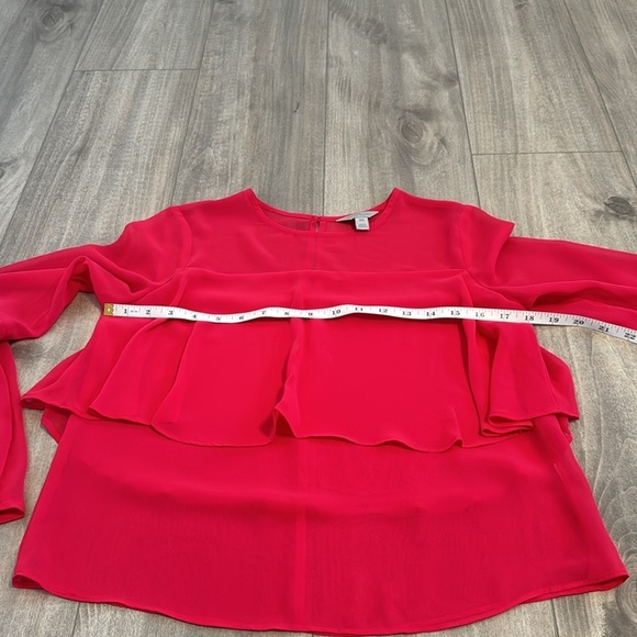 Belle Sky Flowy Elegant Bright Pink Women's Top - Picture 9 of 10